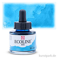 Talens ECOLINE - Flüssige Wasserfarbe 30 ml | 551 Himmelblau Hell