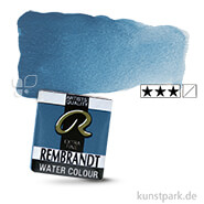 Talens REMBRANDT Aquarellfarben 1/2 Näpfchen | 550 Cölinblau Dunkel