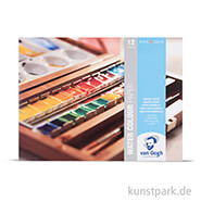 Talens VAN GOGH White Watercolour Paper Pad, 12 Blatt, 300g 30 x 40 cm