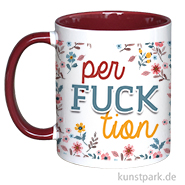 Tasse, Bordeaux, Bedruckt, Design, Perfcktion 