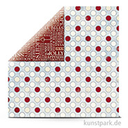 Tis the Season - Scrapbookingpapier 190 g 30,5 x 30,5 cm | Happiness