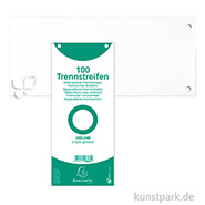 Trennstreifen 105 x 240 mm 100 Stk | Weiß