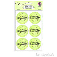 Sticker - Einladung zu meiner Konfirmation, Hellgrün, 24 Stück 