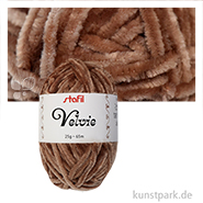 Velvie Garn für Amigurumi, 25 g Knäuel, 65 Meter Farbe | Braun