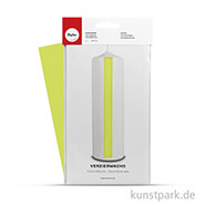 Verzierwachs 20x10 cm, 2 Stück Wachsfolie | Hellgrün