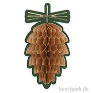 Wabenpapier Sticker - Zapfen 