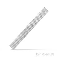 Wachs-Perlstreifen, 20x0,4 cm, 6 Stück Silber