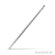 Wachsborte Blume, 24x1 cm, 1 Stück Silber