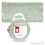 Webband Uni mit Kante, 15 mm x 5 m Einzelfarbe | Meergrün