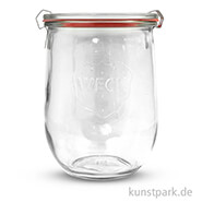 Weckglas mit Glasdeckel Dichtung und Klammern - 1062 ml 