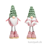 Wichtel aus Textil, Grün / Pink, Sortiert, 7 x 18 x 7 cm 