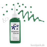 KREUL Window Color Glasmalfarbe 80 ml Einzelfarbe | Moosgrün