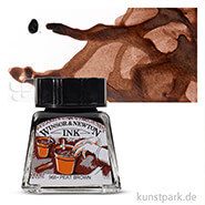 Winsor & Newton Drawing Ink, 14 ml Einzelfarbe | Lehmbraun