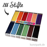 XXL Set - Colortime Buntstifte Basisfarben - 288 Stifte für Kindergärten 