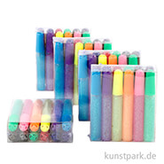 XXL Set - Glitzerkleber, 60 x 10 ml, sortiert 