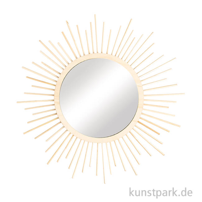 Bastelset Sonnenspiegel klein - 32 cm, Spiegel 15 cm