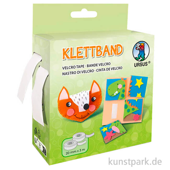 25M extra starkes selbstklebendes Klettband, doppelseitig klebend mit  Klettverschluss. 20mm breites selbstklebendes Klebepad