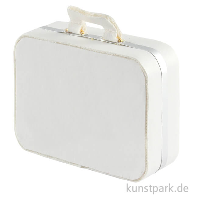 1/6 Puppenhaus Miniatur Vintage Koffer Gepäckkoffer Weiß