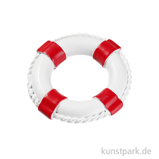 5 cm rot weiß Innen-Ø 3 cm Maritime Deko Mini Rettungsring  Ø 