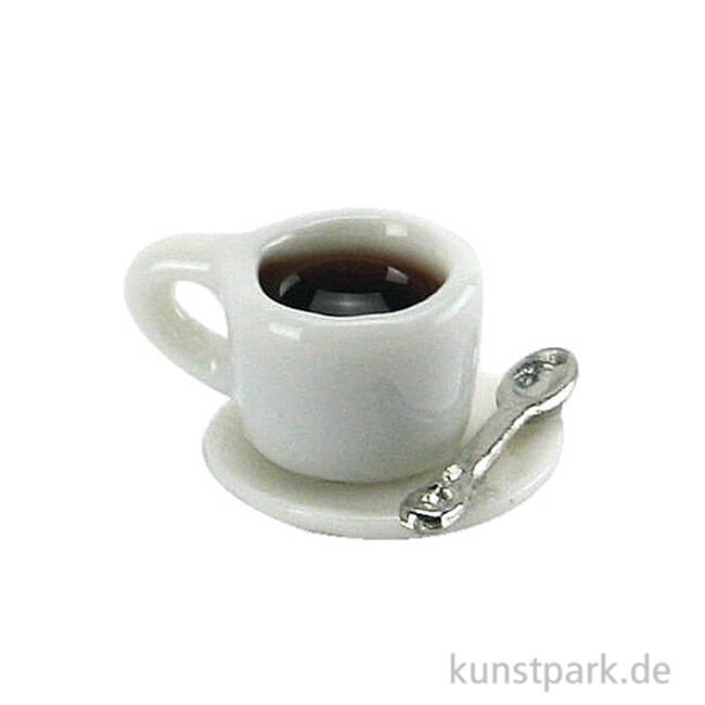 Puppenstube Miniatur Tasse mit Zwiebelmuster 1,4cm Kaffetasse Becher Kaffeeber 