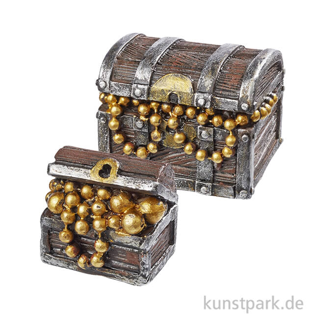 Goldschatz Pappbox Truhe Schatz Box Spielzeug Schatztruhe Dekoration Spiegelburg 