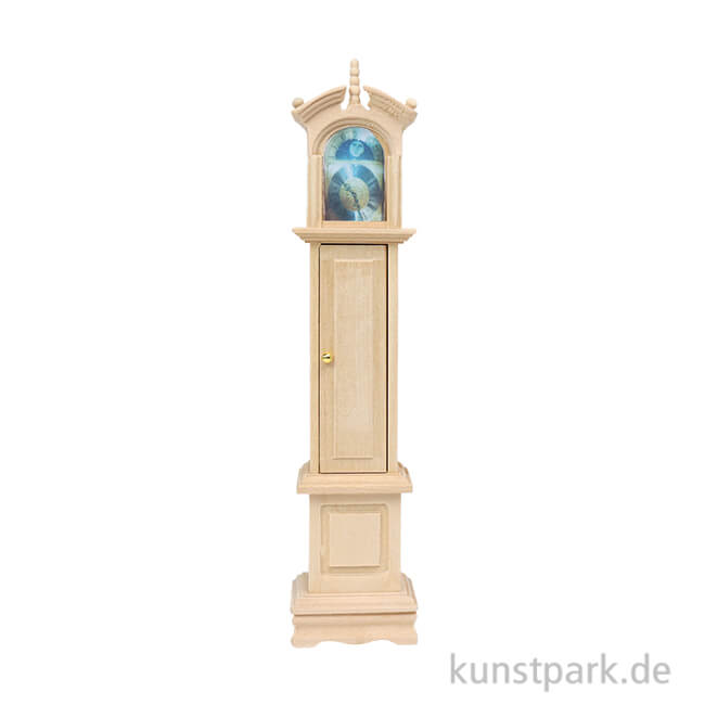 Miniatur Standuhr, Natur, 4,5 x 18 x 2,5 cm