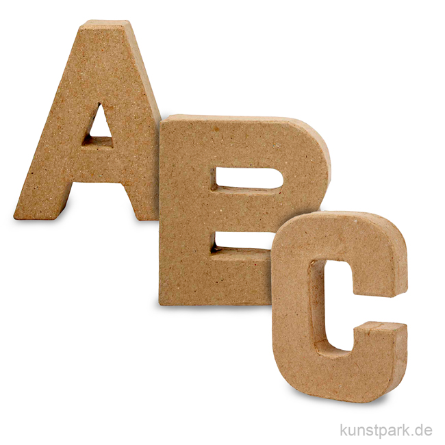 Pappmaché-Buchstaben - handgearbeitet 10 cm