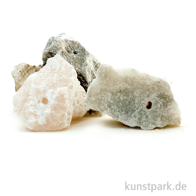 Amulettsteine Aus Speckstein Mit Loch 5 Stuck Farblich Gemischt