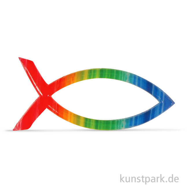 Wachs-Zierstreifen Regenbogen, 2 mm x 23 cm, 14 Stück