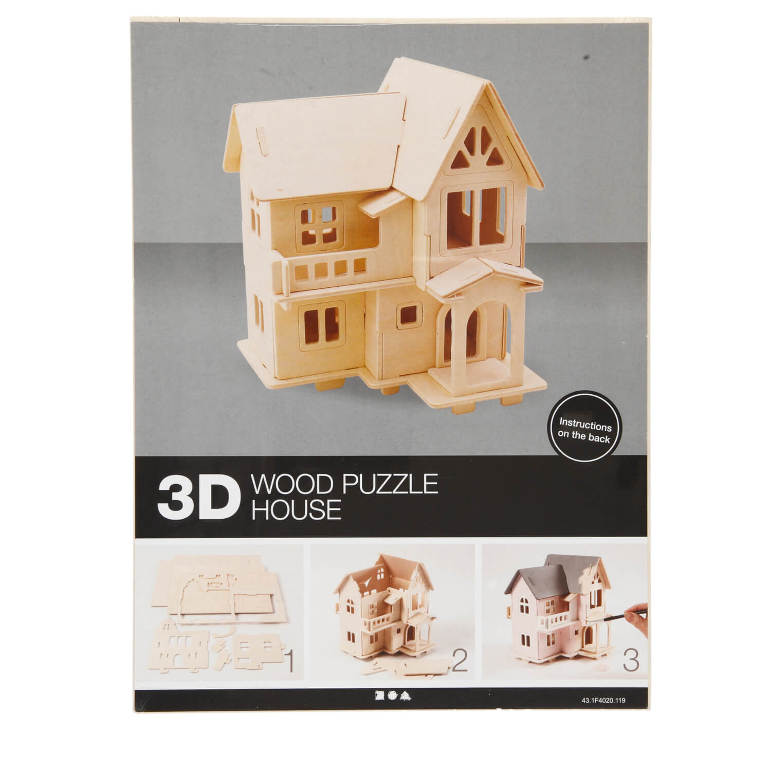 3 D Puzzle Haus Holz Holzhaus Häuser Holzhäuser Holzpuzzle 3D Modelle Bausatz 