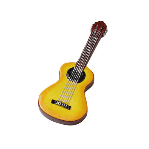 10 stücke Exquisite Kunststoff Miniatur Gitarre Musikinstrumente für 1:12 