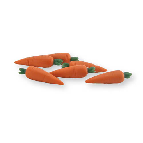 3x Puppenhaus Miniatur handgefertigt englische Karotten 