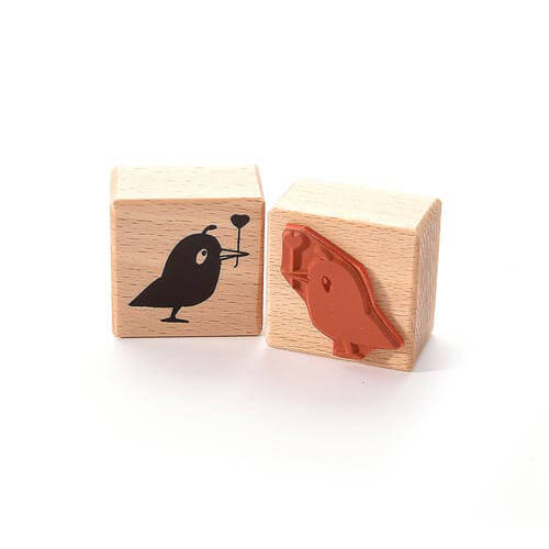 Firmenstempel Adressenstempel « TAUBE » mit Kissen Vogel Züchter Pigeon 